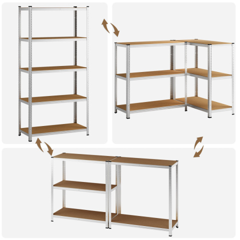REGAŁ MAGAZYNOWY DO GARAŻU DOMU STAL MDF 180x90x40cm 875KG StandHeiz REGAŁ MAGAZYNOWY DO GARAŻU DOMU STAL MDF 180x90x40cm 875KG StandHeiz