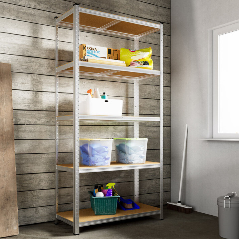 REGAŁ MAGAZYNOWY DO GARAŻU DOMU STAL MDF 180x90x40cm 875KG StandHeiz REGAŁ MAGAZYNOWY DO GARAŻU DOMU STAL MDF 180x90x40cm 875KG StandHeiz