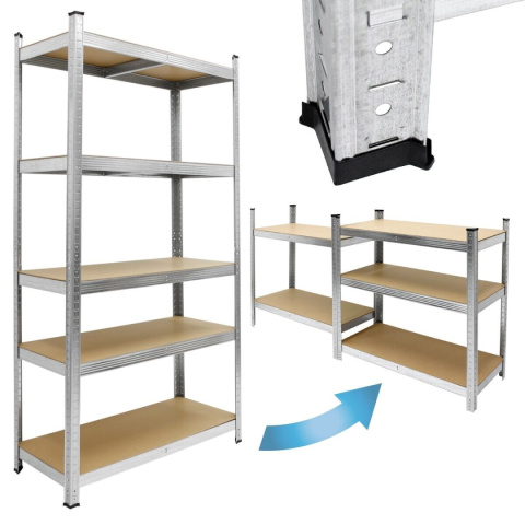 REGAŁ MAGAZYNOWY DO GARAŻU DOMU STAL MDF 180x90x40cm 875KG StandHeiz REGAŁ MAGAZYNOWY DO GARAŻU DOMU STAL MDF 180x90x40cm 875KG StandHeiz
