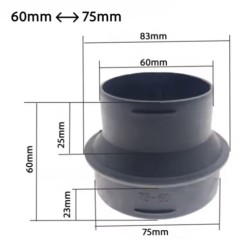 Redukcja przewodu rury 75/60 mm do systemów grzewczych Webasto StandHeiz Redukcja przewodu rury 75/60 mm do systemów grzewczych Webasto StandHeiz