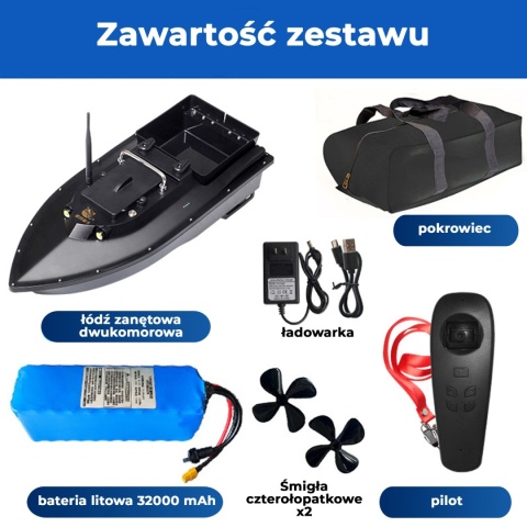 ŁÓDKA ZANĘTOWA ZDALNIE STEROWANA ŁÓDŹ DO ZANĘTY 2 KOMOROWA CZARNA STANDHEIZ ŁÓDKA ZANĘTOWA ZDALNIE STEROWANA ŁÓDŹ DO ZANĘTY 2 KOMOROWA CZARNA STANDHEIZ
